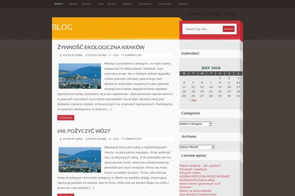 Endolf theme site design template sample