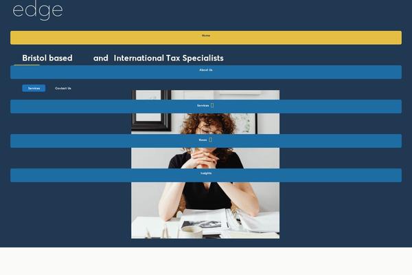 Edge theme site design template sample