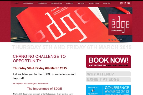 Edge theme site design template sample