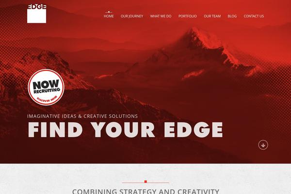 Edge theme site design template sample