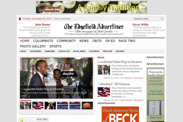 Advanced Newspaper theme site design template sample