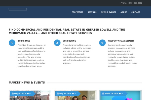 RealEstate theme site design template sample
