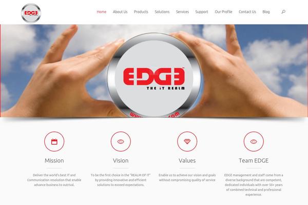 Edge theme site design template sample