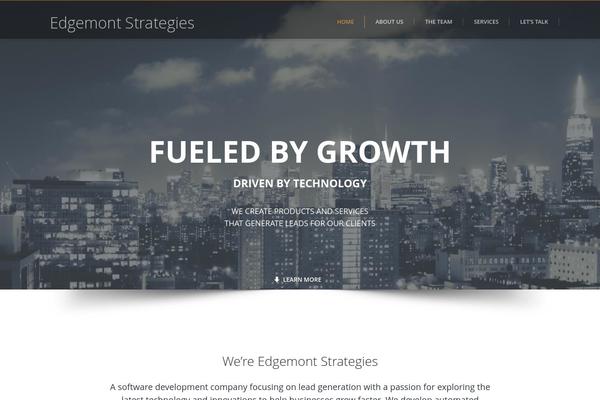 Alma theme site design template sample