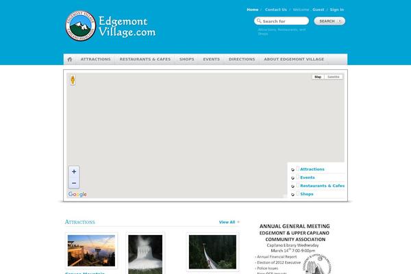 GeoPlaces theme site design template sample