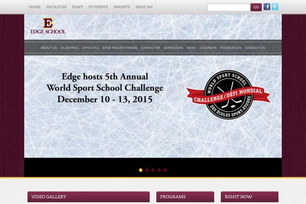 Edge theme site design template sample