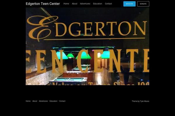 Tesseract theme site design template sample