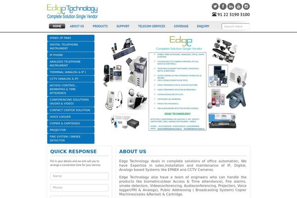 Edge theme site design template sample