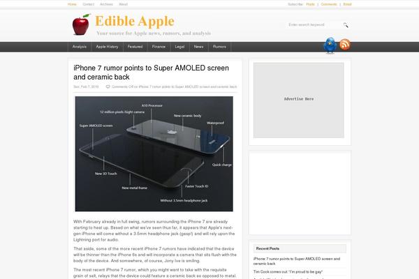 Fresh News theme site design template sample