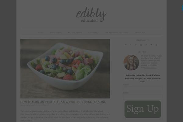Foodie Pro theme site design template sample