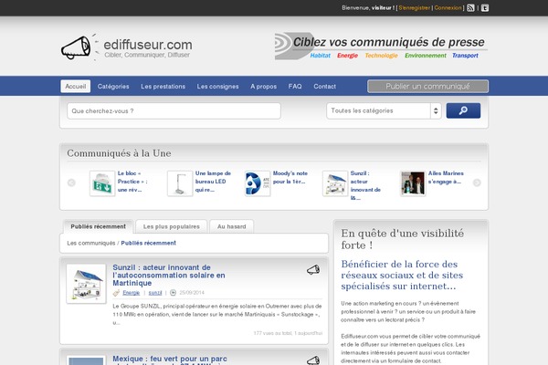 ediffuseur.com site used ClassiPress