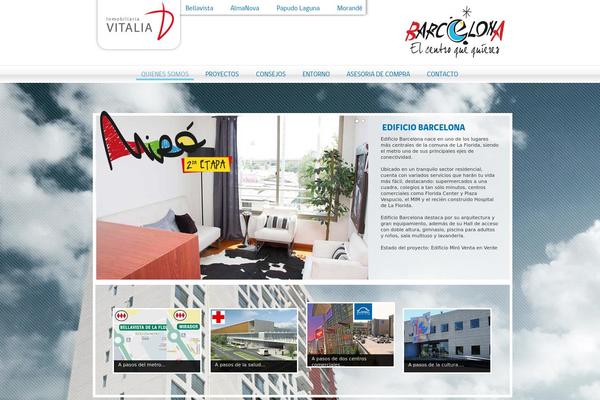 Barcelona theme site design template sample