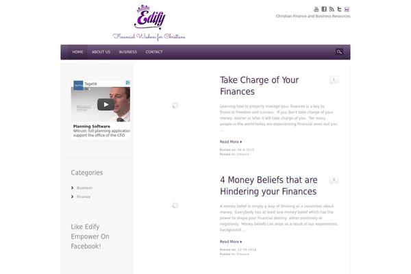 Dejavu theme site design template sample