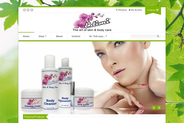 Organic Shop theme site design template sample