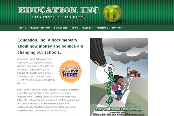 edincmovie.com site used Minimalist Builder
