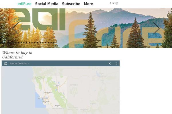 edipure.com site used Astrid-theme