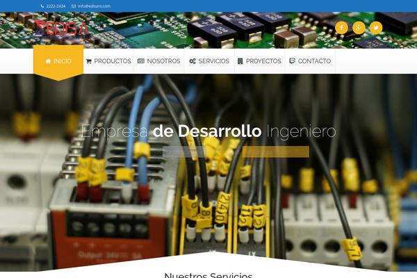 Construction theme site design template sample