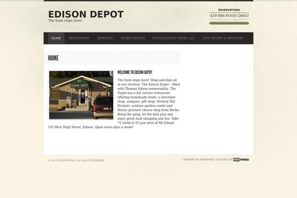 Diner theme site design template sample