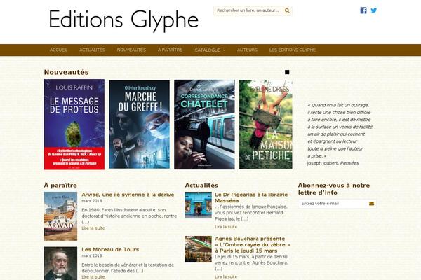 editions-glyphe.com site used Sitedit