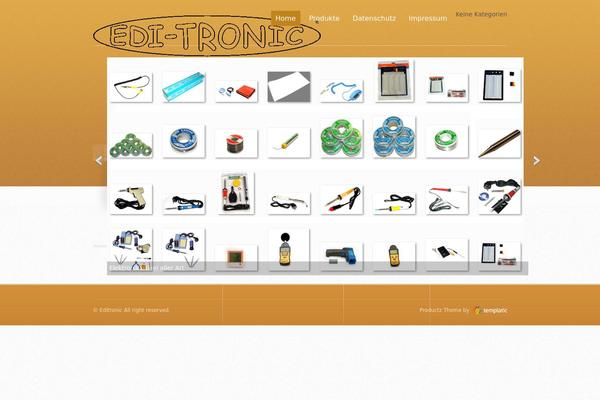 Productz theme site design template sample