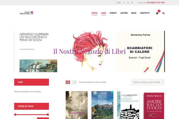 Booklovers theme site design template sample