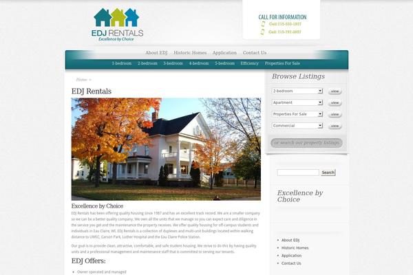 ElegantEstate theme site design template sample