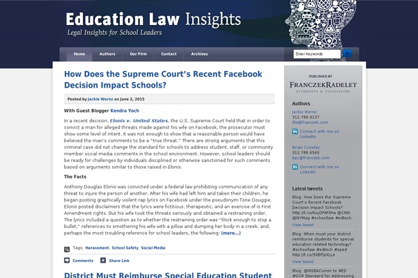 edlawinsights.com site used Eli