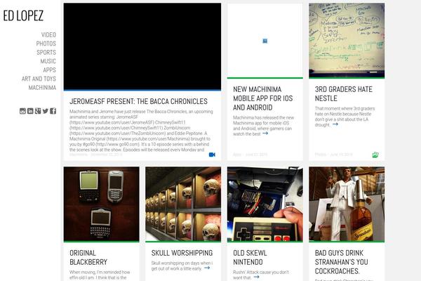 Ubergrid theme site design template sample