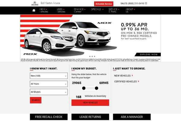 Dealer Inspire theme site design template sample