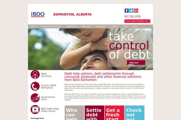 Site using BDO-debt-calculator plugin