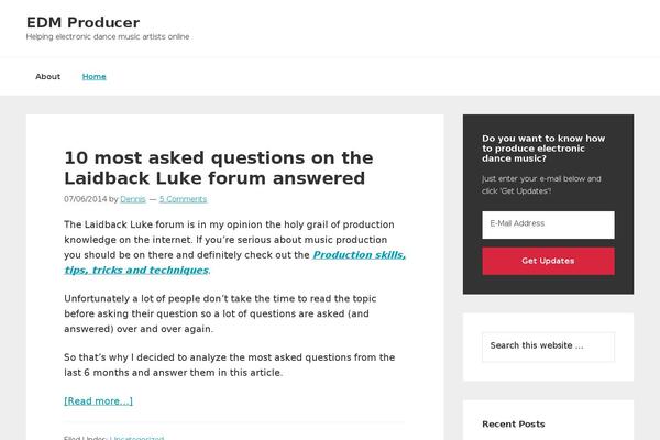 Genesis-sample theme site design template sample