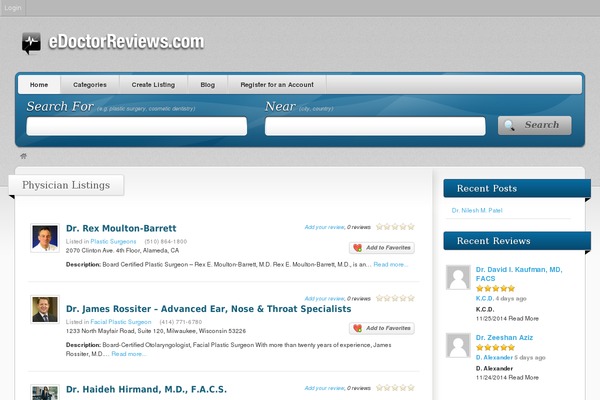 Vantage theme site design template sample