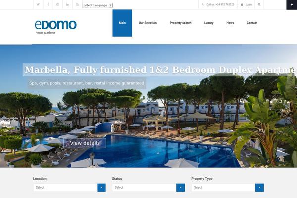 Homeland theme site design template sample