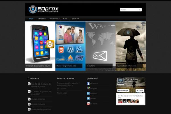 Ubergeist theme site design template sample