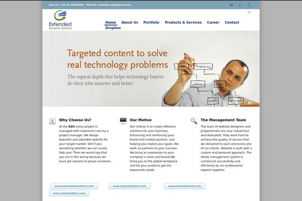 Site using Quick Contact Box plugin
