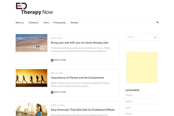 JustWrite theme site design template sample