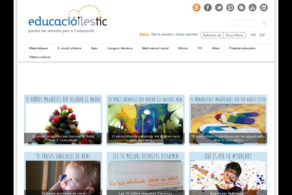 educacioilestic.com site used SimpleGrid