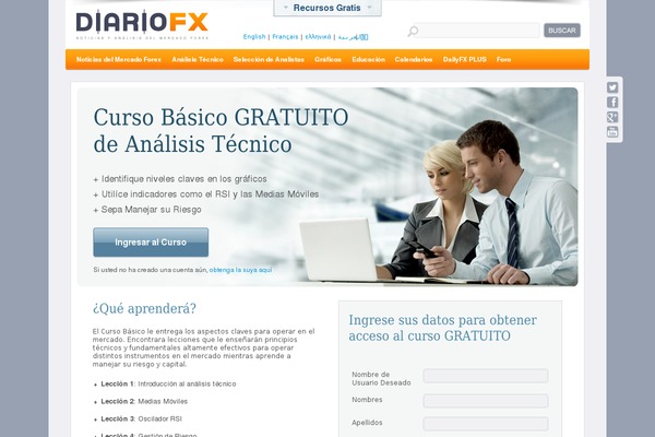 educacionfx.com site used Dfx