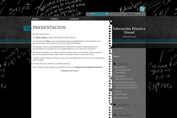 Black Board theme site design template sample