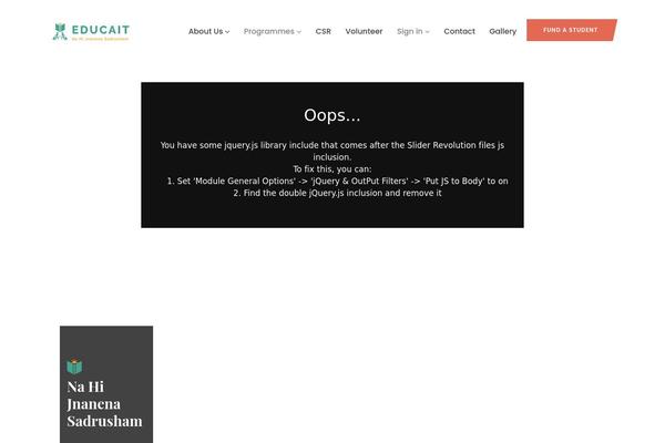 Site using Gavias-oxpitan-themer plugin