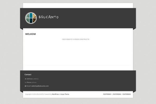 Corpo theme site design template sample