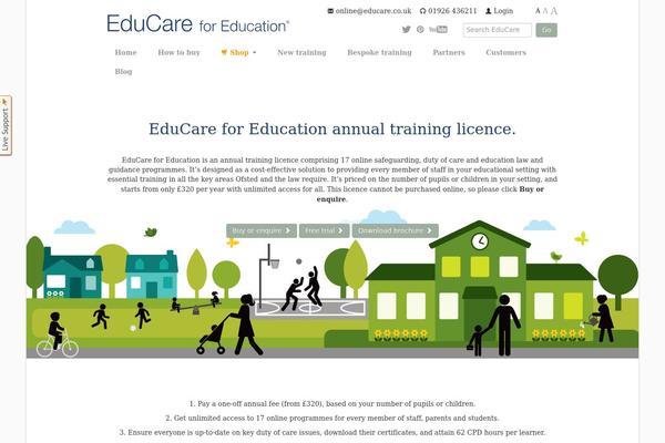 Educare theme websites examples