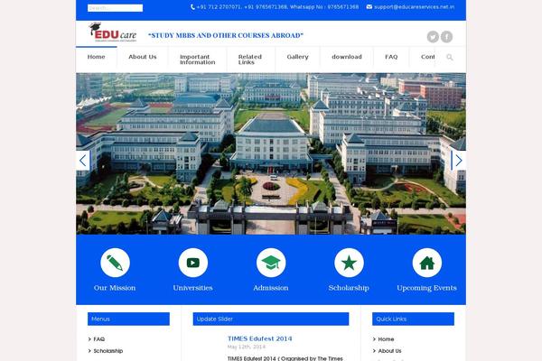 ParkCollege theme site design template sample