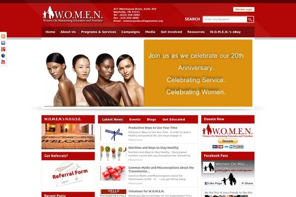 Wisdom theme site design template sample