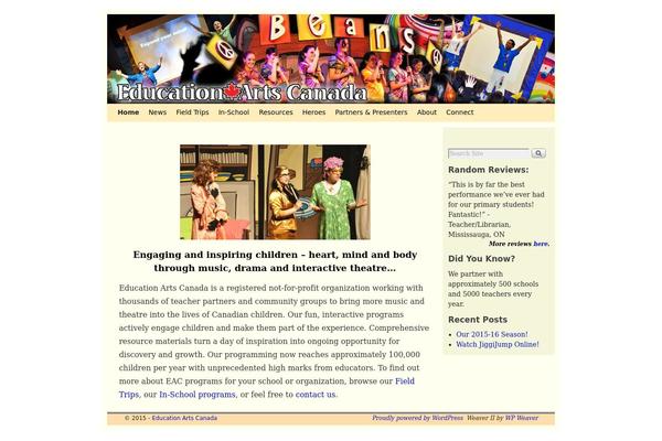 educationarts.ca site used Weaver II