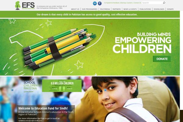 educationfundforsindh.com site used Efs