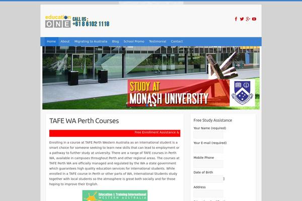 Travelify theme site design template sample
