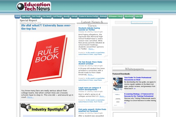Default theme site design template sample