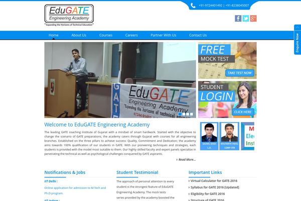 Edugate theme site design template sample