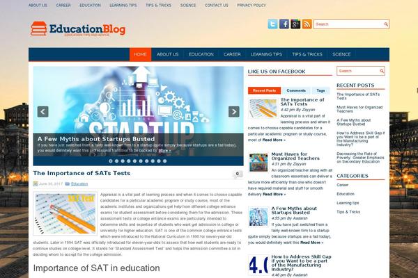 EDU theme site design template sample